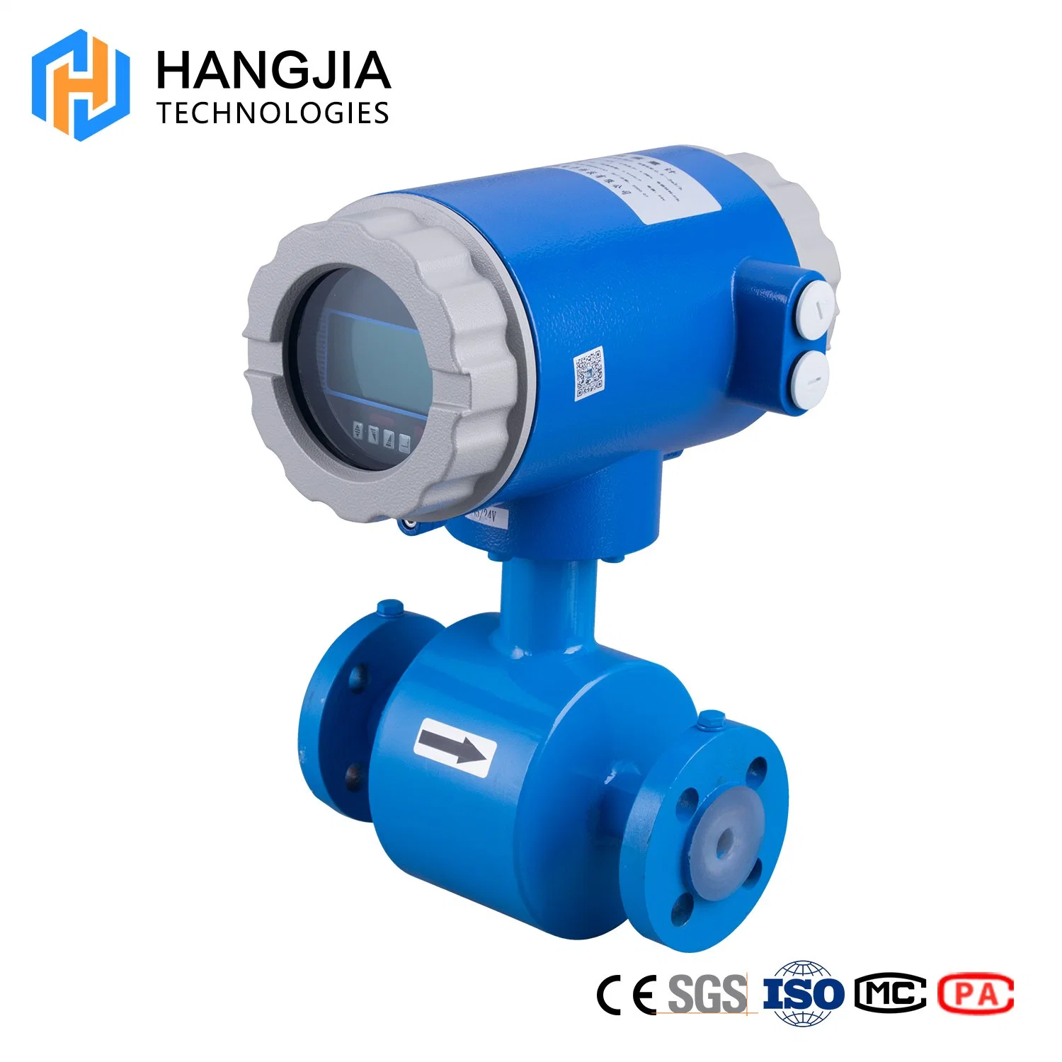 Environmental Protection Water Liquid Acid Alkali Electromagnetic Flowmeter