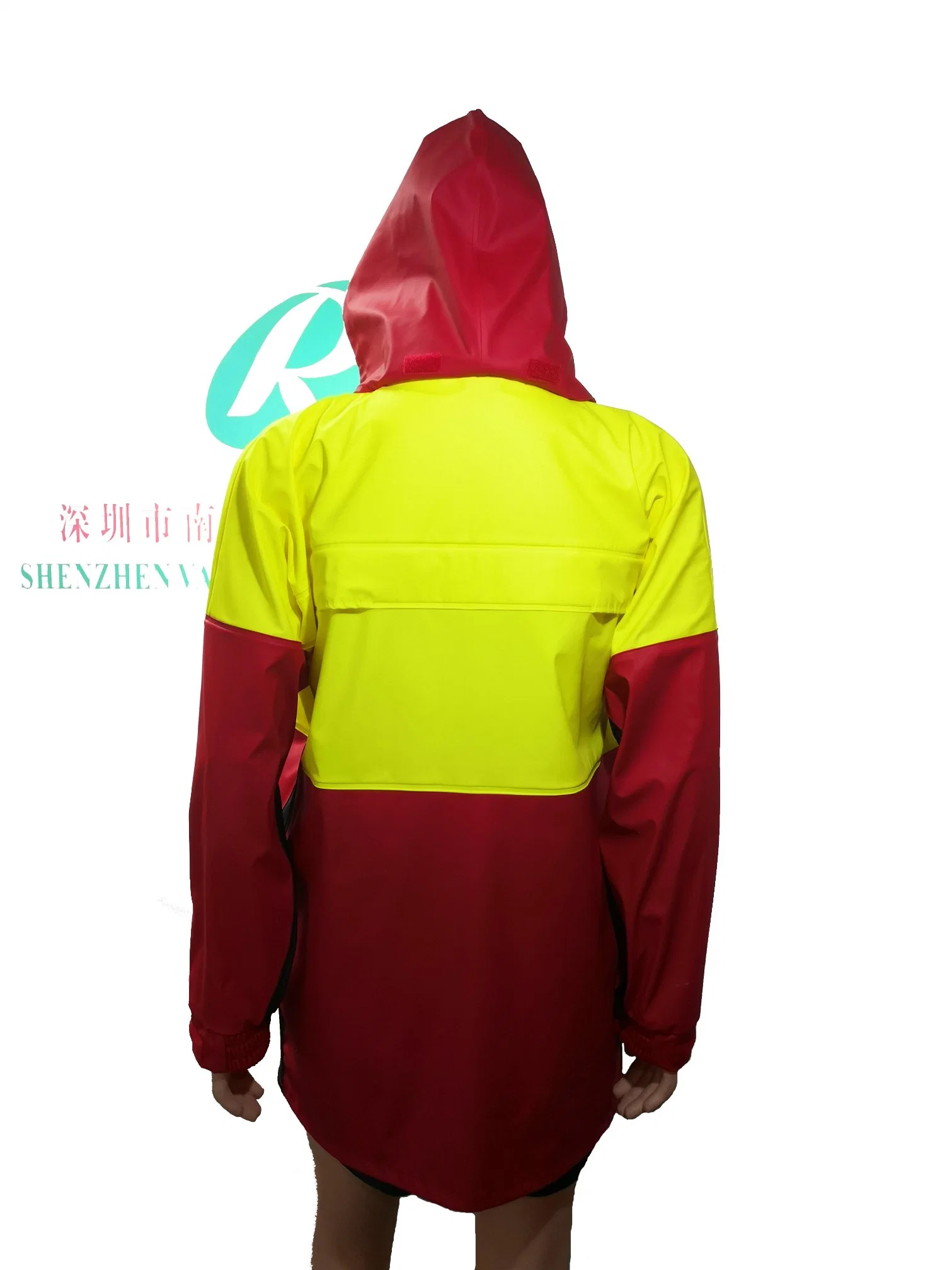 Unisex Workwear High Visibility Protective Clothing PU Rainwear