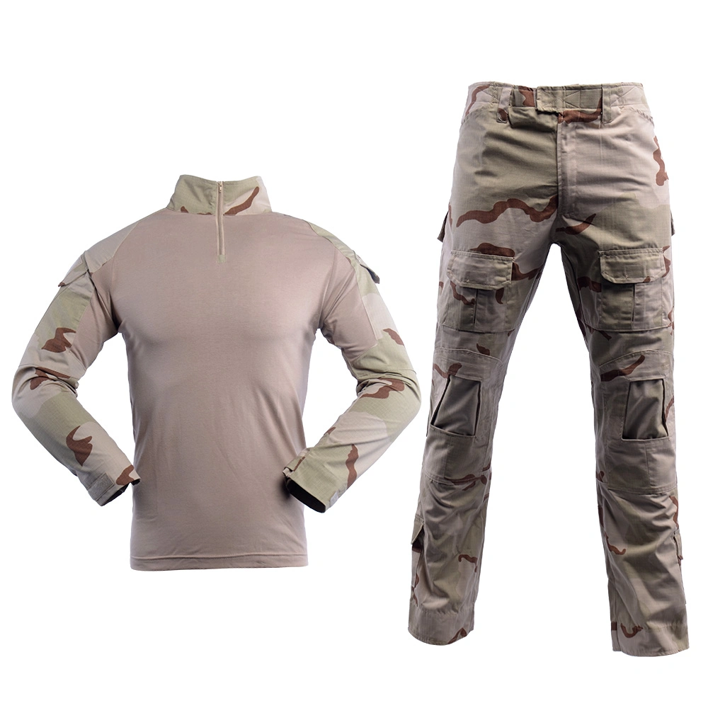 Tactical Tri- Desert Casual shirt combat Frog suit pour Homme Dans militaire