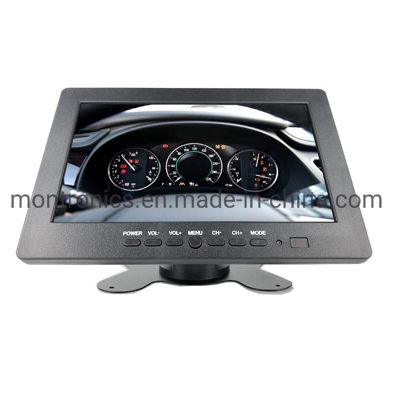 OEM Design Reversing 7 Inch Car LCD Reverse Rear View Monitor with 2 AV Input