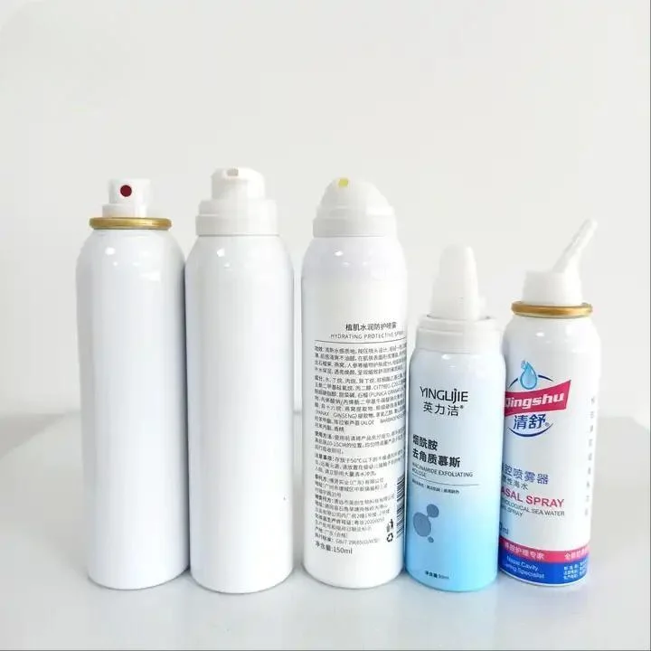 100ml lata de aerosol de aluminio para niebla de enfermería nasal