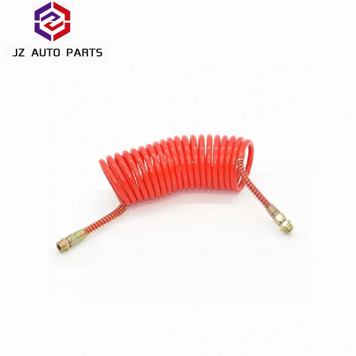 Semi-Trailer Brake Air Pipe Spiral Tube Traction Truck Explosion-Proof High Pressure Anti-Freeze PU Connection Air Brake Hose