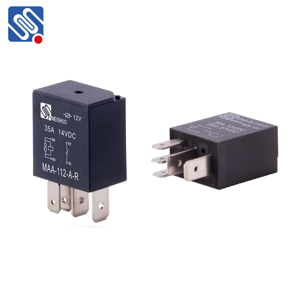 Meishuo Maa-S-112-a Micro Power 12V/24V 30A Electromagnetic DC Auto Relay