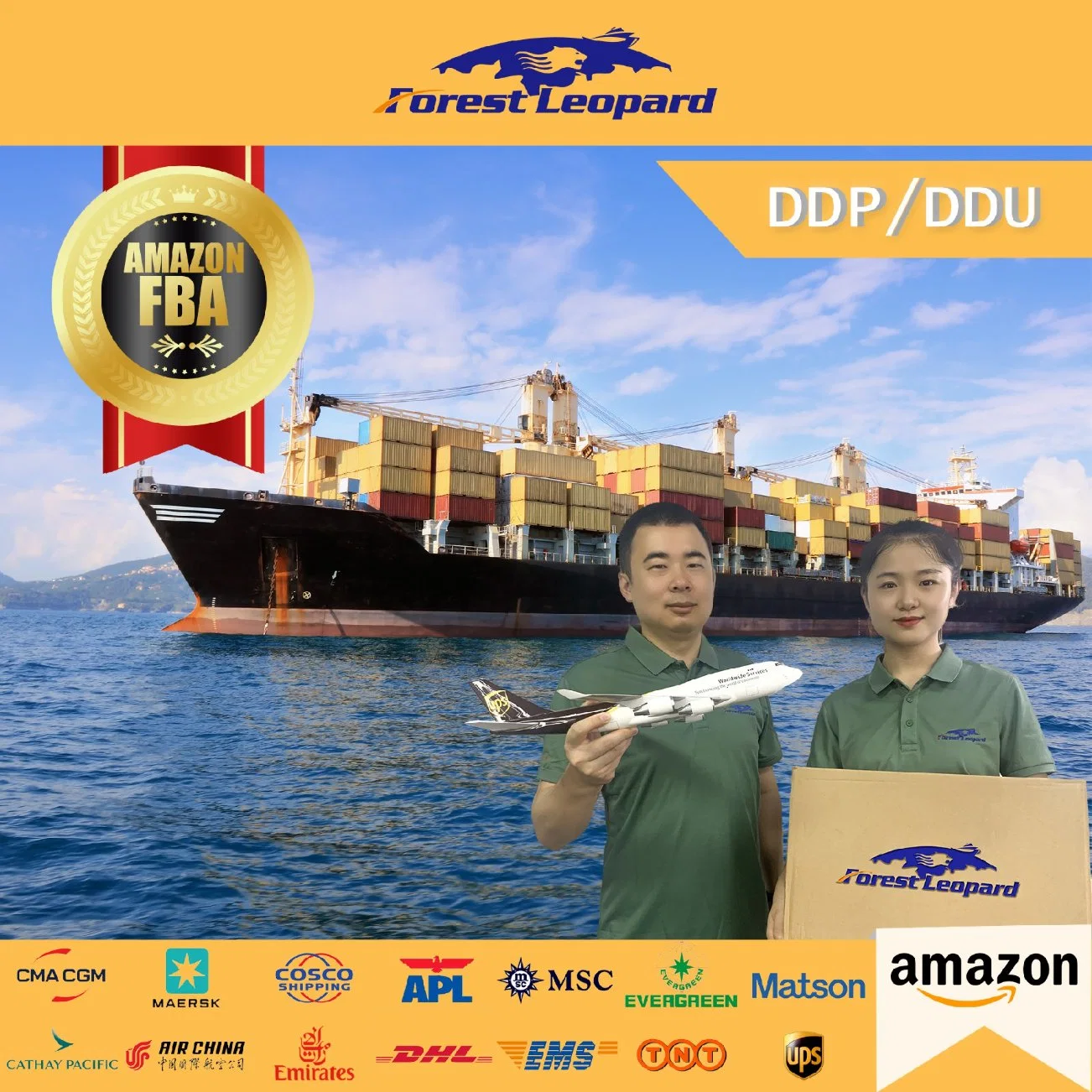 Professional Freight Supplier DDP Sea Shipping Service From Shenzhen to Spain LCL Amazon Fba Amazon Warehouse Excellent Service