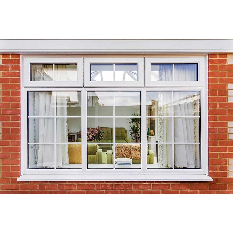 PVC/UPVC Hurricane Impact French Opening Window Factory Price Double Glazing Sliding/Casement Window