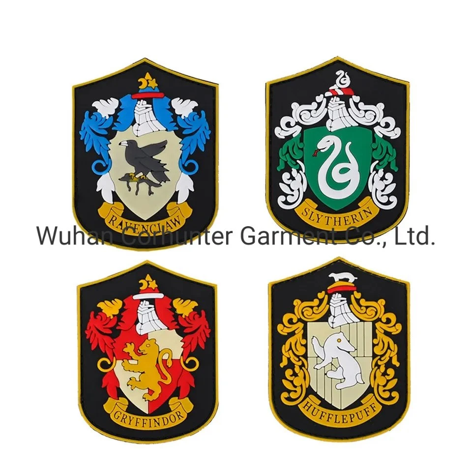 Customized Tactical Soft PVC Rubber Hook and Loop Badges Patches