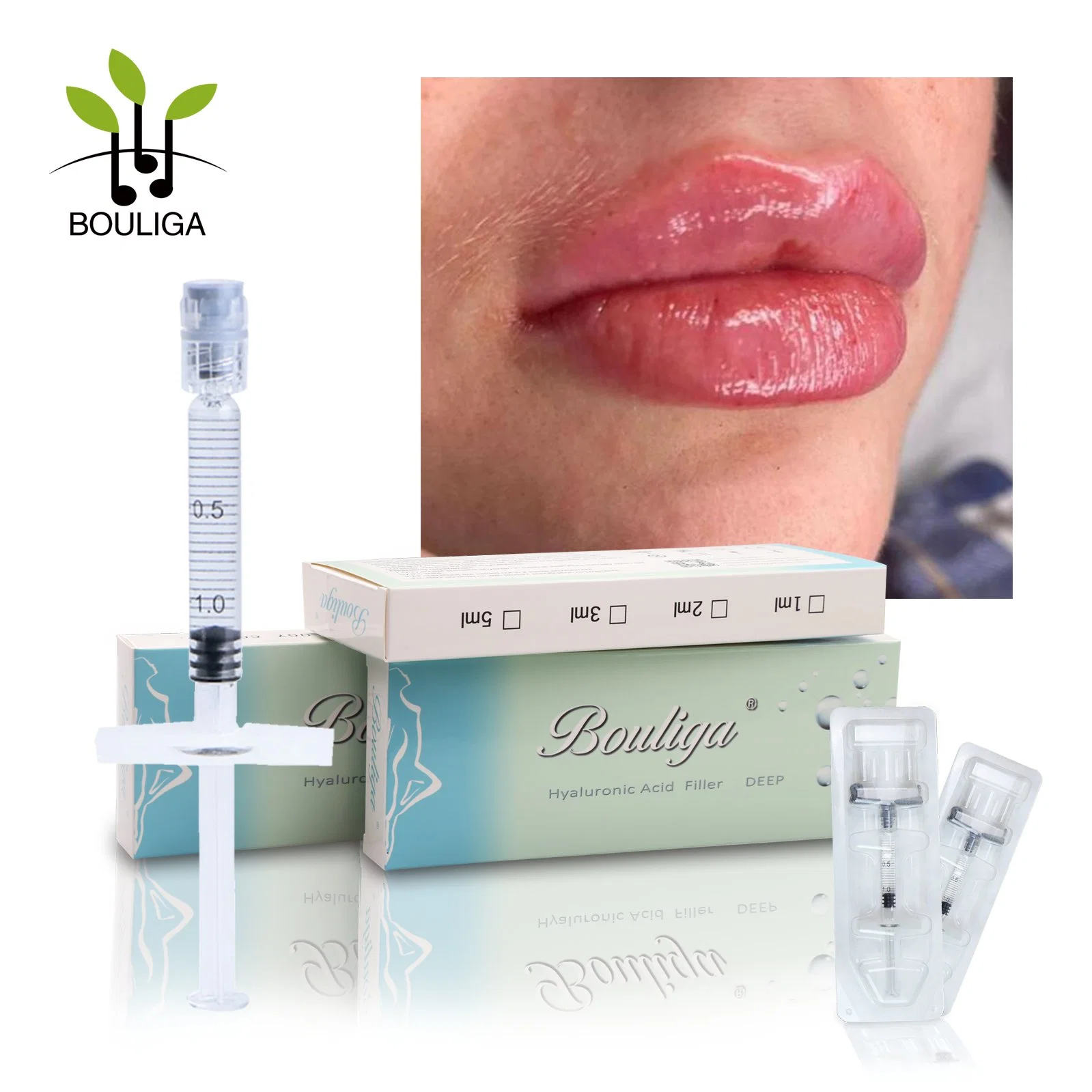 Distributor Supplier Cheap CE Fine Derm Deep Face Filler Ha Injectable Hyaluronic Acid Dermal Filler for Lip Fullness