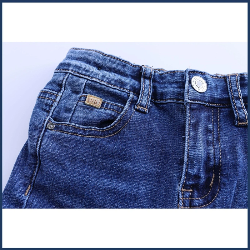 Boys Pants 2022 Kids Jeans Elastic Waist Stretch Denim Clothes Children Trousers