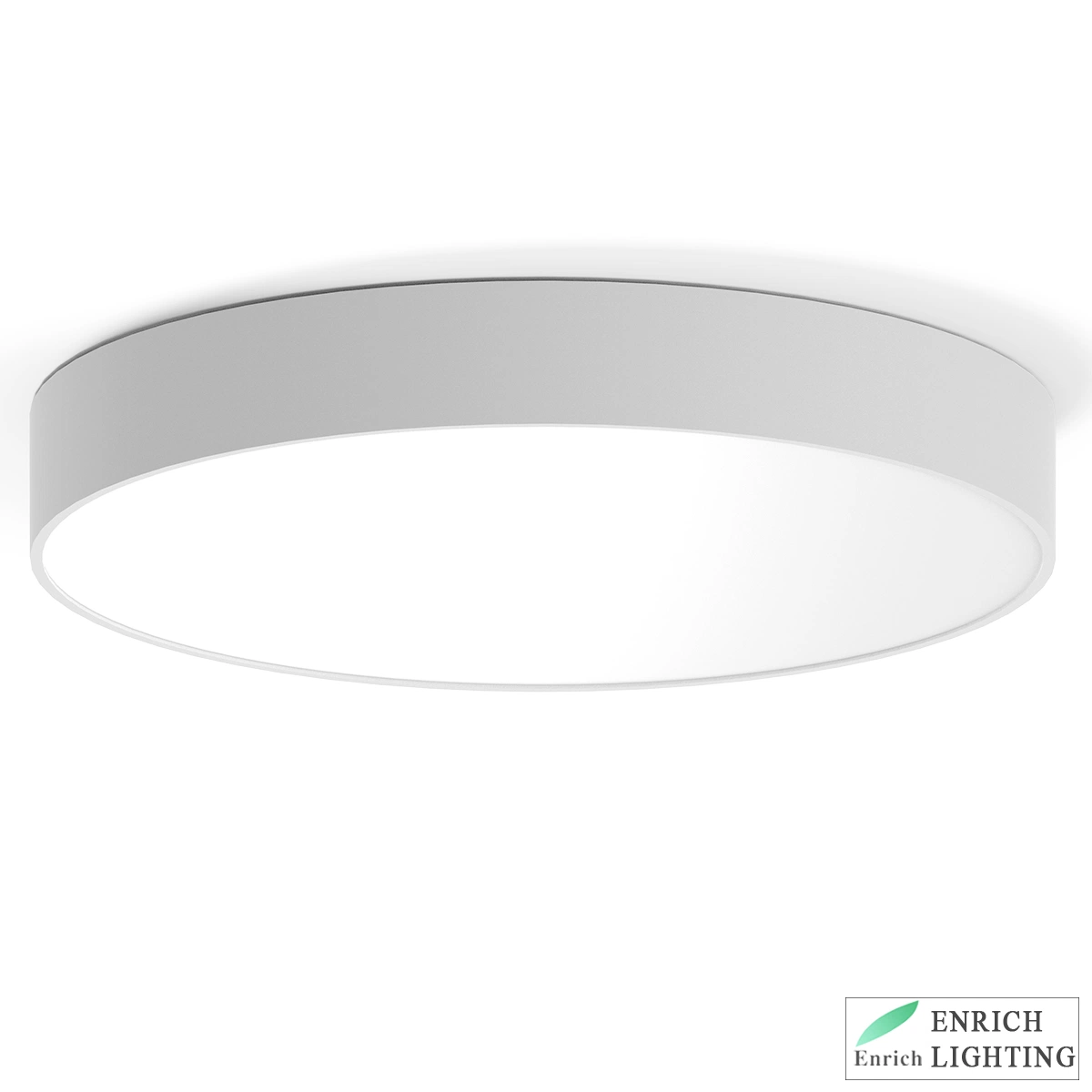 Flickerfree 100lm/W Forme ronde poignée de commande de lumière LED Lampe ronde de plafond avec différentes tailles