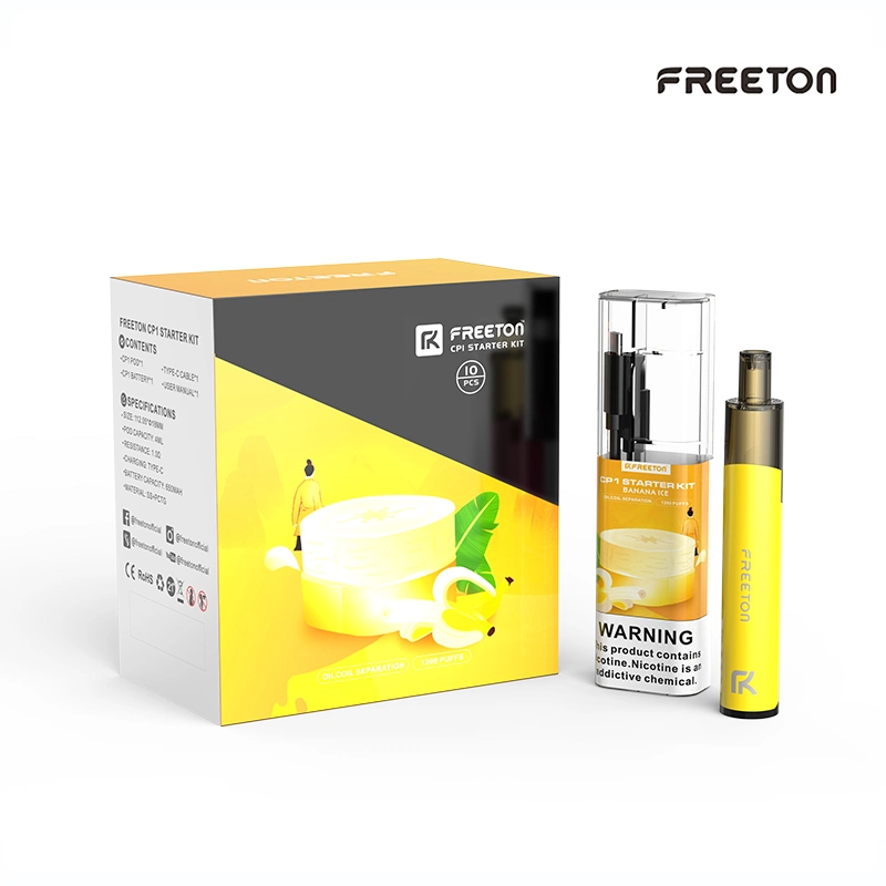 New Edition FREETON OEM 2021  Most Popular 4ml 1200 Puffs Replaceable Pre-filled Pod