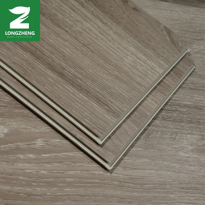 Azulejos de vinil de camada de desgaste de 0,3 mm, E0 Strand, reciclados Interlock Piso SPC de bambu auto-adesivo