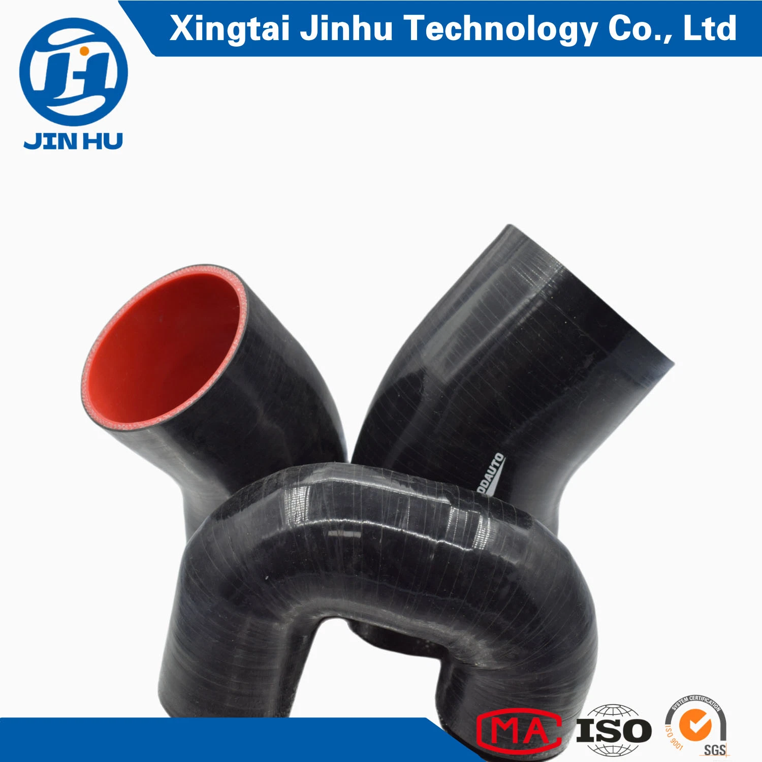 Jinhu Radiator 45 Degree Elbow Silicone Reducer 3 Inch Rubber Hose (OEM)