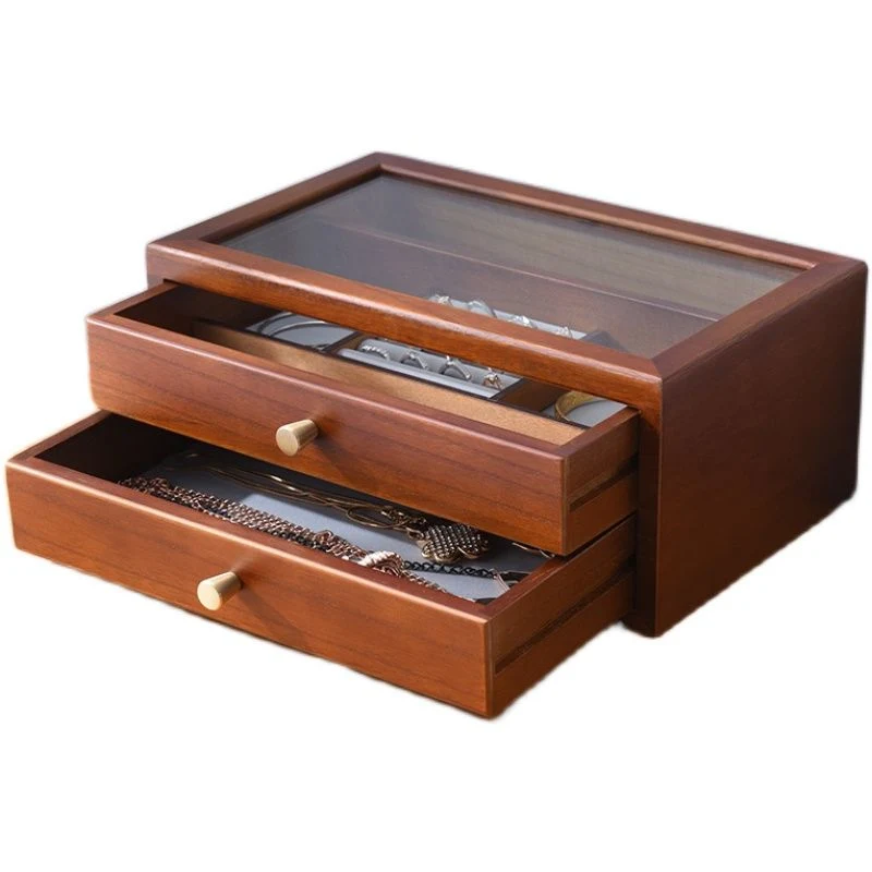 Wood Jewelry Box Hollow Jewelry Box Household Wooden Cabinet Jewelry Handmade Humidity Cigar Boxes Case Wholesale/Supplier Storage Custom Spanish Cedar Cigar Box Case