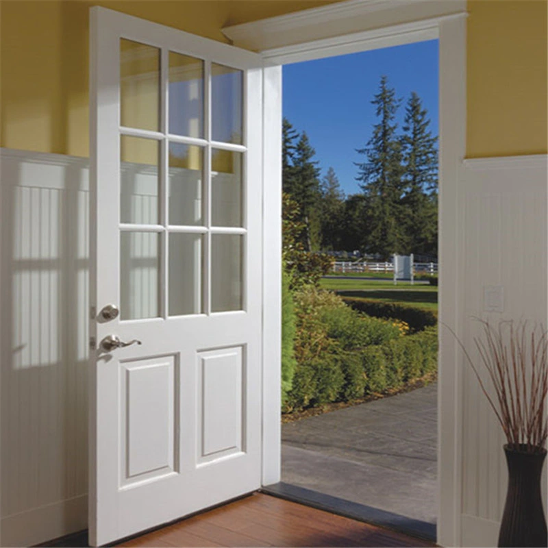 Glass/ French Door/Modern Design Solid Wooden/Timber Door with Kinds Type
