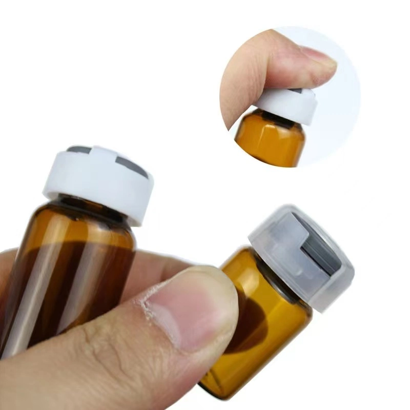 3ml 5ml 10ml Amber Brown Glass Bottle Penicillin Glass Vial with Tear Cap