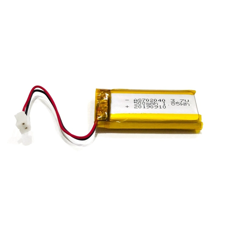 UL/CB/CE/Un38.3/WERCS Certified 702040 3.7V 500mAh Rechargeable Lithium Polymer Battery Li Polymer Lipo Battery Pack