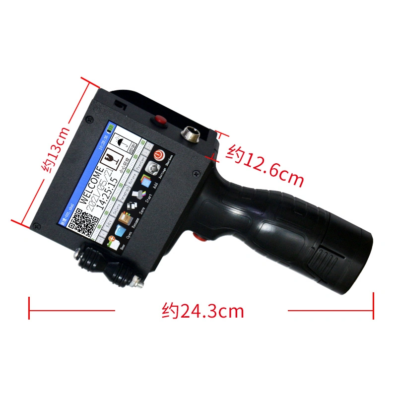 12.7mm 0.5 Inch Portable Handheld Inkjet Printer for Outdoor Billboard