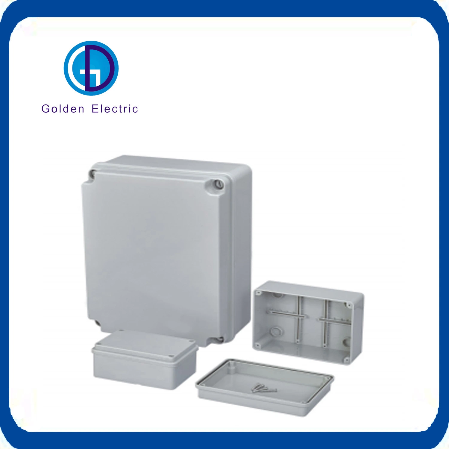 IP65 Jk Series Grey Outdoor Galvanized Electrical Enclosures Junction Boxes