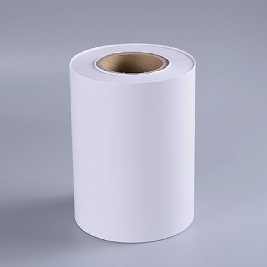 Self Adhesive Direct Thermal Label Material in Jumbo Roll for Shipping Logistics Sticker Label-70gthermal Paper/16g Hot Glue/58g White Glassine-1.55m and 1.09m