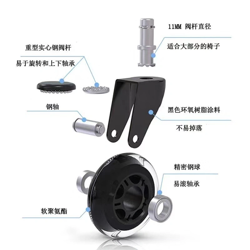 Roulette Pour Placard Coulissant casters لكبائن الدش المخصصة للخدمة الشاقة جص دوّار