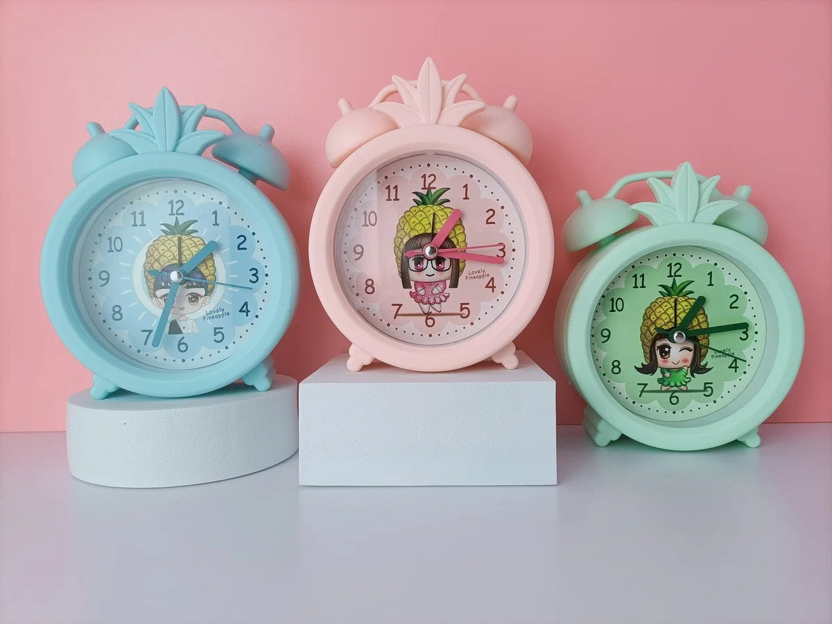 Creative Standing Three-Dimensional Mathematics Elephant Set Table Alarm Clock Stationery Shop Source Watches Wholesale/Supplier Company Gifts