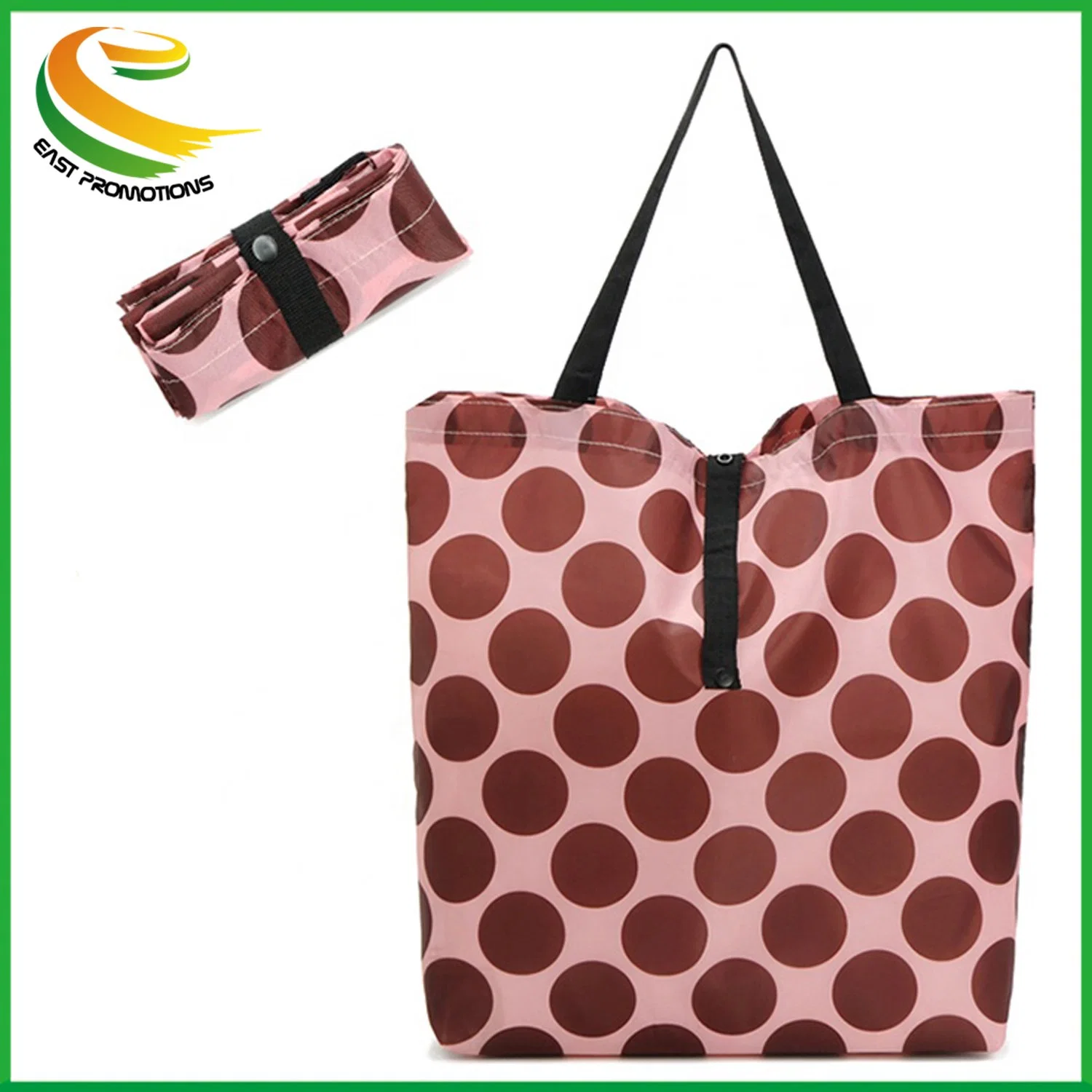 High quality/High cost performance  Gift Fashion Folding Nylon Polyester Shopping Tote Bags