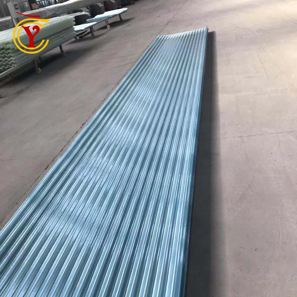 Impermeabilización de cubiertas de plástico corrugado de 1,0 mm de pared transparente de la hoja de panel de plástico reforzado con fibra