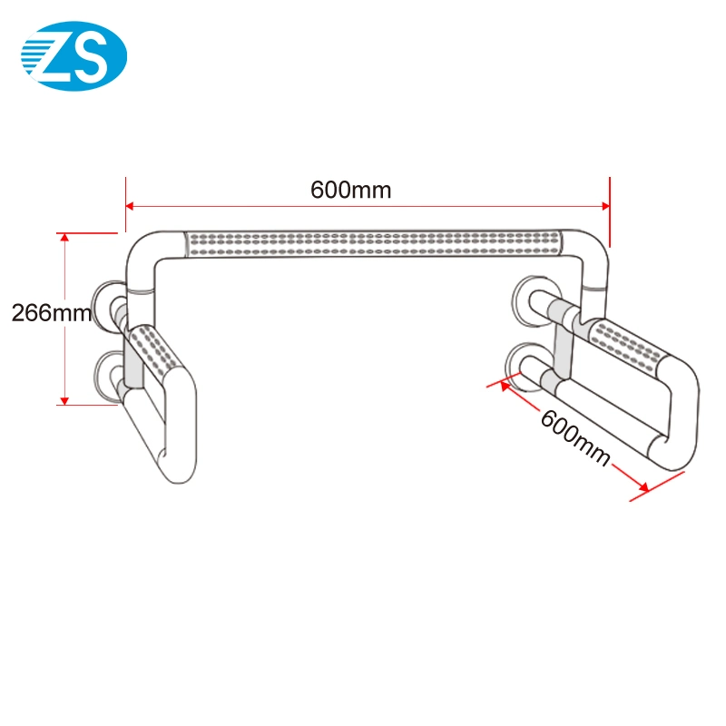 Nylon Coated Handicap Toilet Grab Bars Nylon Disabled Accessible Grab Bar