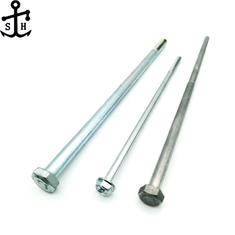 Long Screw Customized Zinc Plated Half Thread 8.8 Grade Long Bolt Made in China