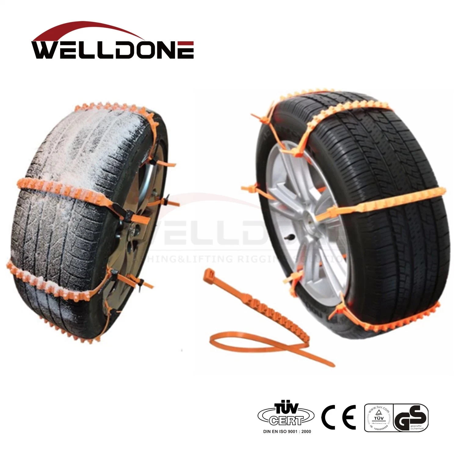 Factory Manufacturer Flexible Snow Field Thickening Emergency Skid Chain for Car Tire Cable Tie