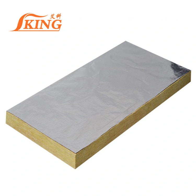 Fireproof Rockwool Board with Sound Perforated Aluminum Foil Faced with SGS Certificate Rock Wool