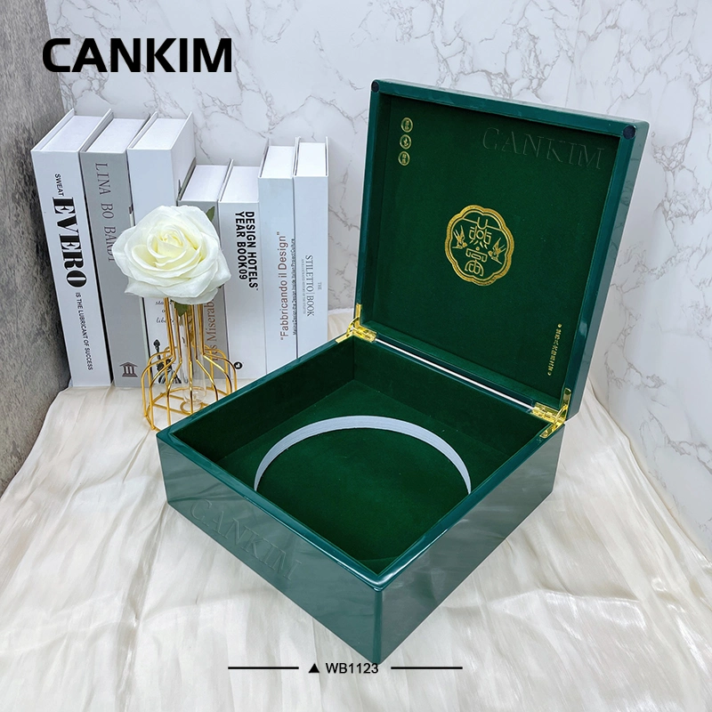 Cankim Tea Wood Box Packaging Luxury Wood Jewelry Boxes Decorative Wooden Storage Box