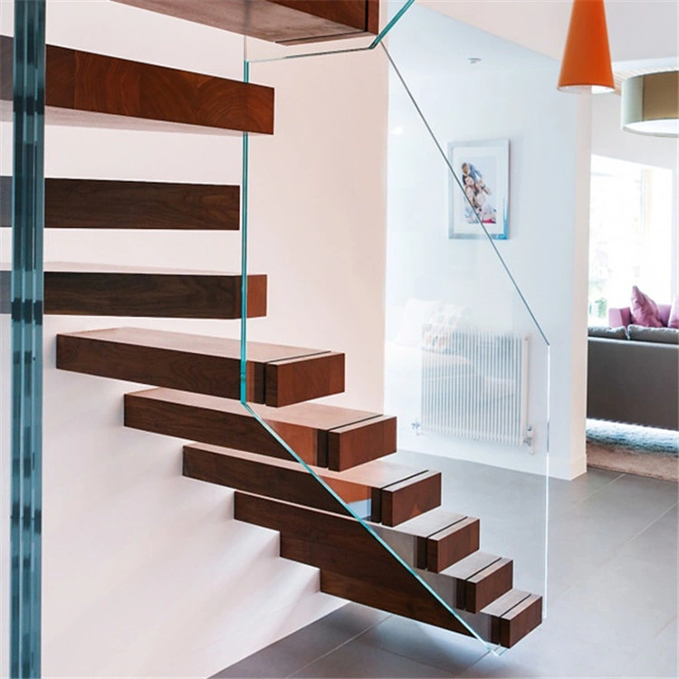 Wooden Stair Steps Customized Straight Staircase