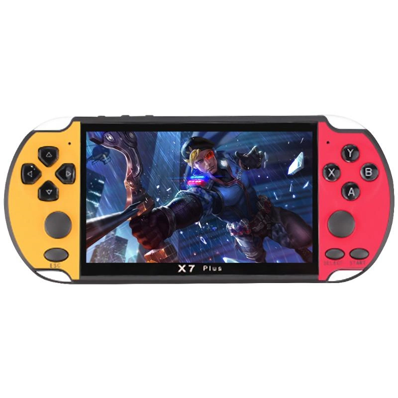 Consoles de jeux vidéo rétro classiques en gros, joueurs de jeux portables X7 Plus de 5,1 pouces.