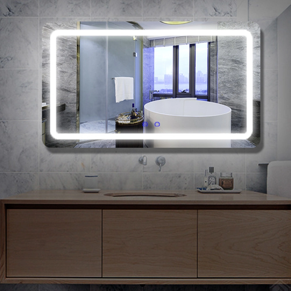 High quality/High cost performance Modern Home Frameless Round Backlit LED Lighted Bathroom