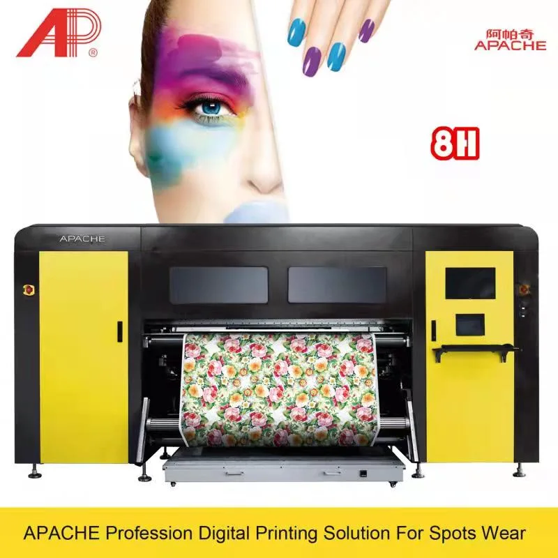 Apache 8-H больших форматов передачи тепла Сублимация струйный принтер с Epson S3200 головки для текстильной