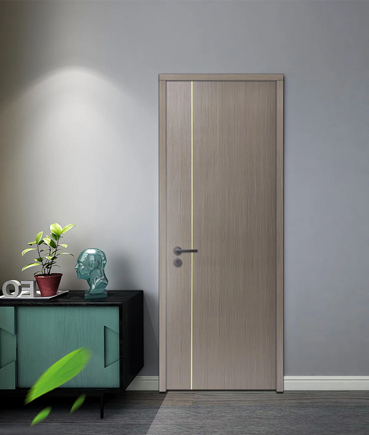 Single Swing Flush Design Composited Wooden MDF Doors