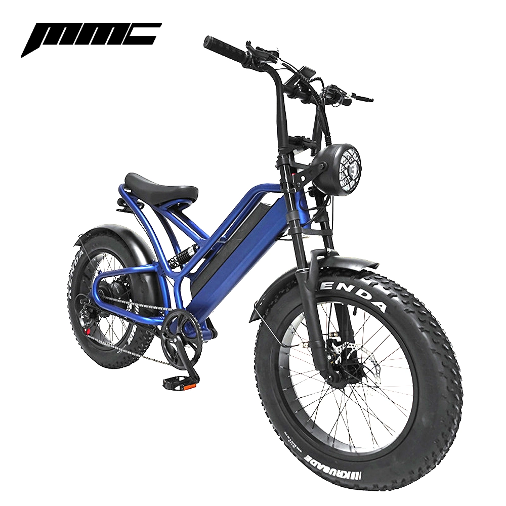 5%off 500/ 750W High Power Electric Bicycle 20 Inch 4.0 Fat Tire 48V 13/ 17.5ah Full Shock Absorber Electric Mountain Bike