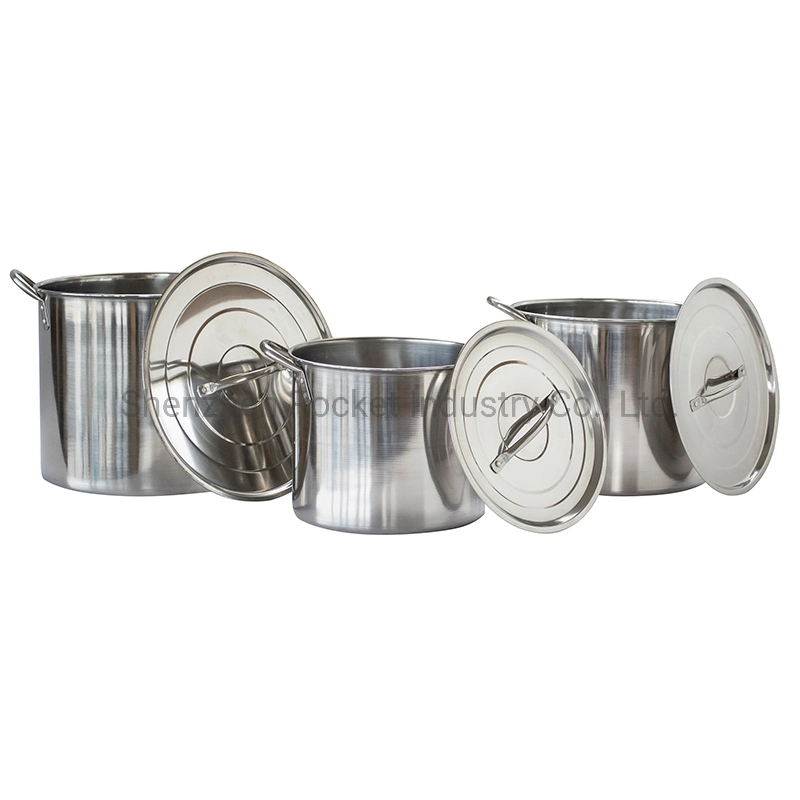 Made in China Stainless Steel Cookware Set Stock Pot