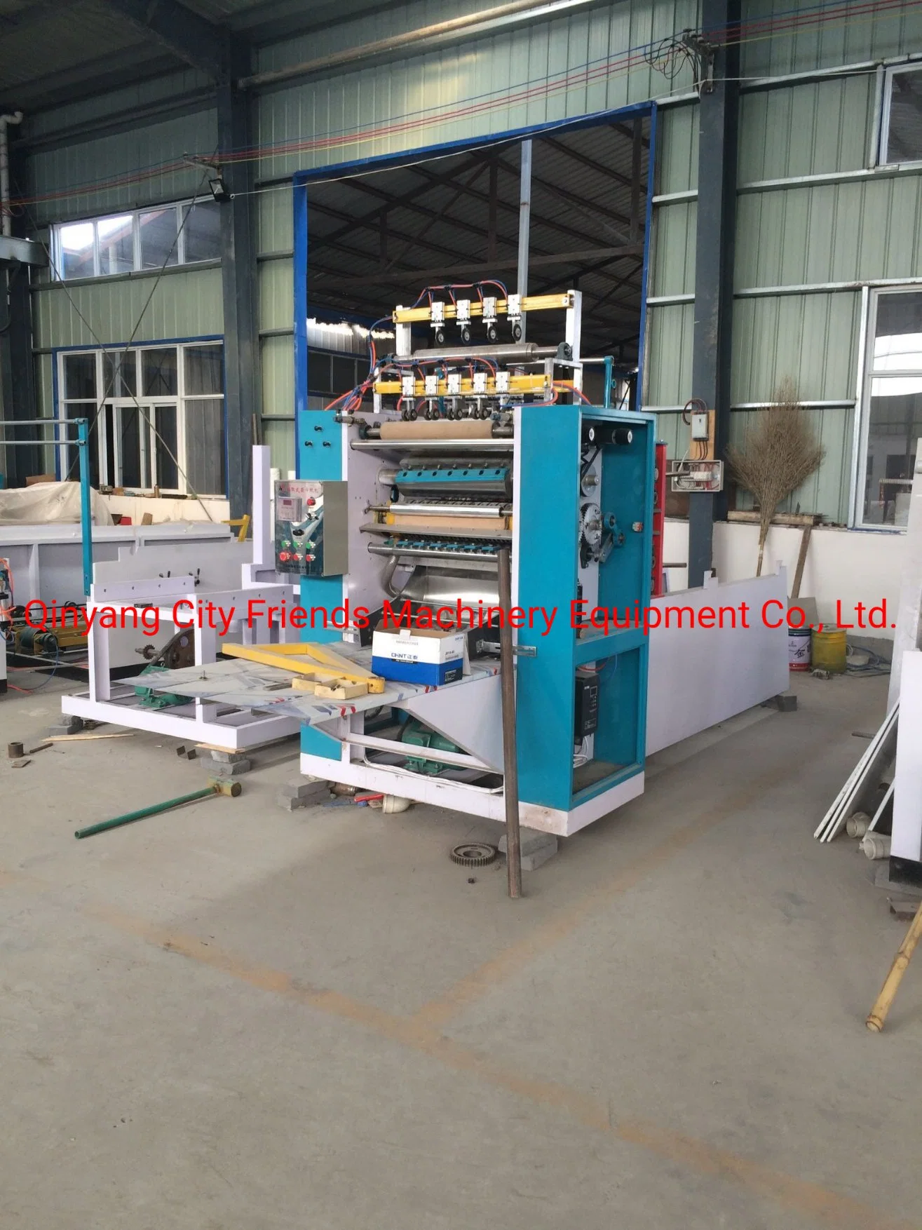 Hot Sales Full Automatic Facial Napkin Tissue Paper Making Cutting Packing Machine with Factory Price