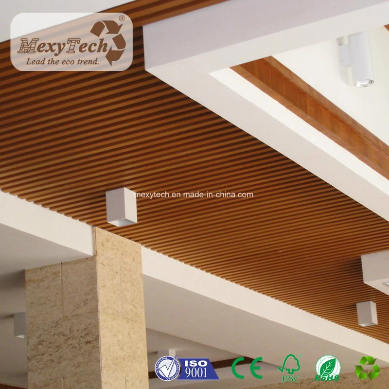 Waterproof Material Integrated Wood Ceiling Panels for Hotel Decoration