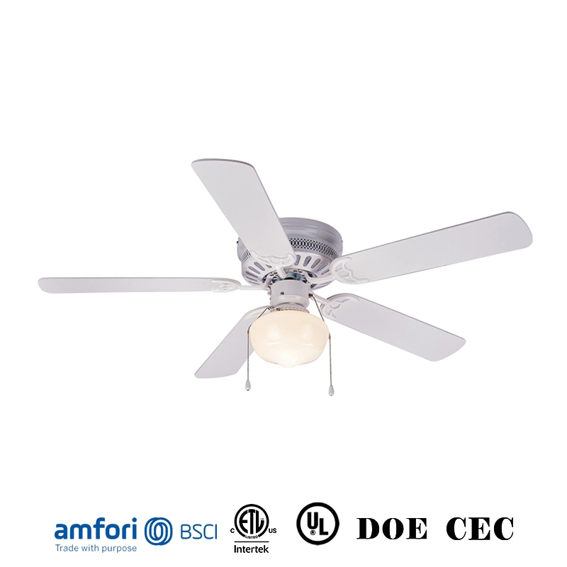 Home Used Electric Modern Air Condition Ceiling Fan with LED Lights and Pull Chain Control