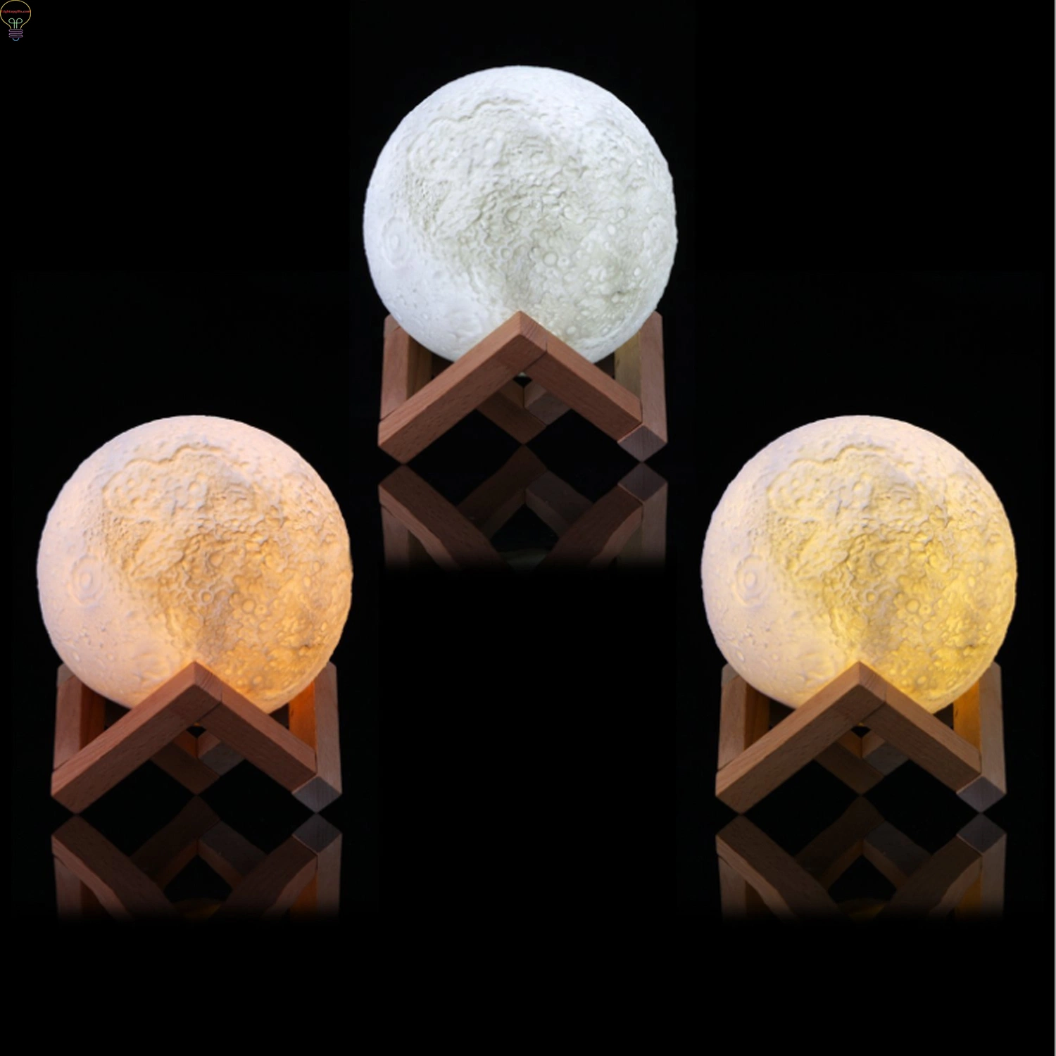 Magicfly Moon Lamp 3D Printing Moon Light Rechargeable Lunar Light