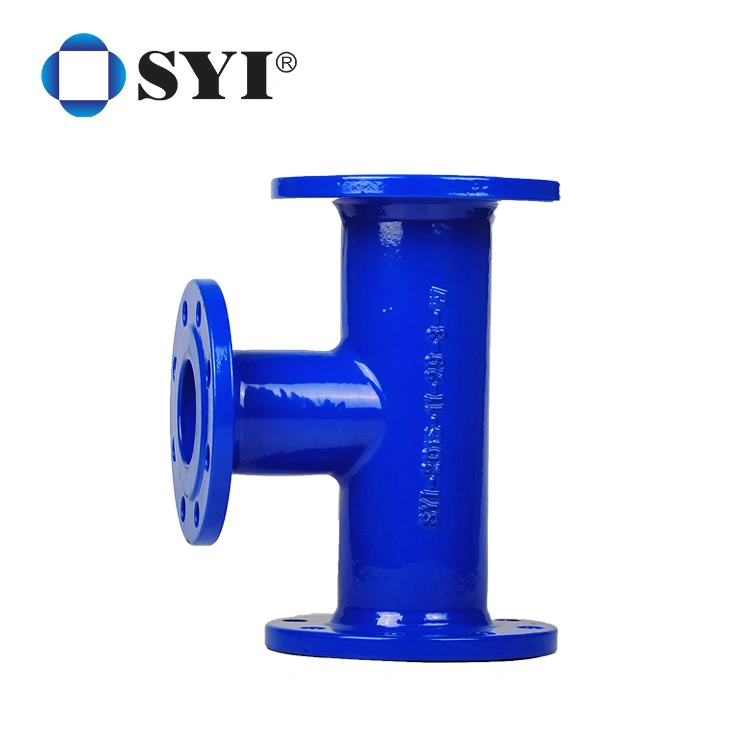 ISO2531, En545 Pn16 Ductile Iron Pipe Fitting Epoxy Coated All Flanged Tee