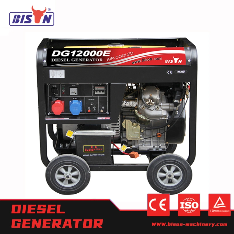 Bison 10KW 1500 rpm Generador Diesel 3phase 48V DC tres Fase 10kVA Precio Generador de potencia 380V 220V arranque automático