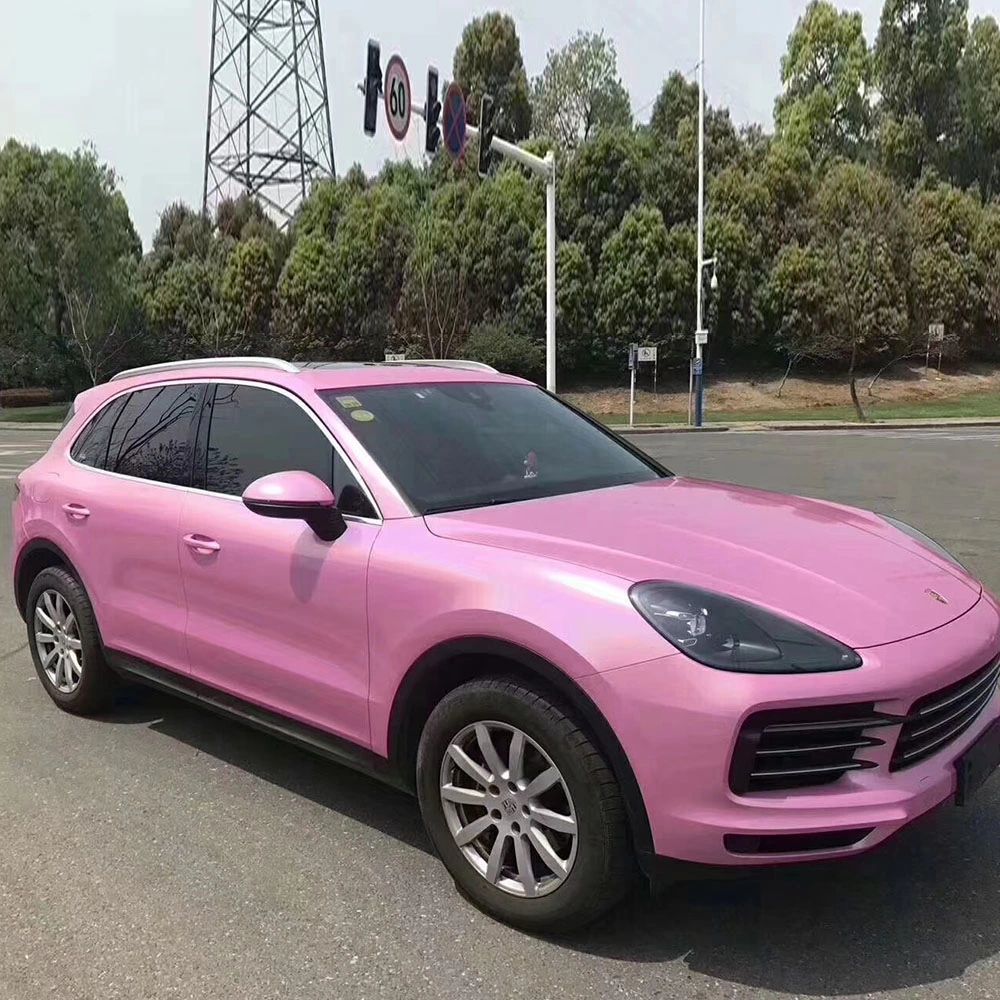 Tsautop 1.52*18m High Quality Car Body Wrap Iridescent Laser Pink Car Sticker