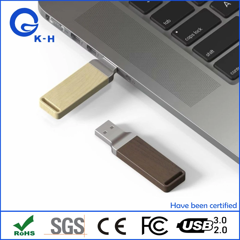 Promo umweltfreundlicher USB-Flash-Memory-Stick aus recyceltem Holz 8GB 16GB 32GB