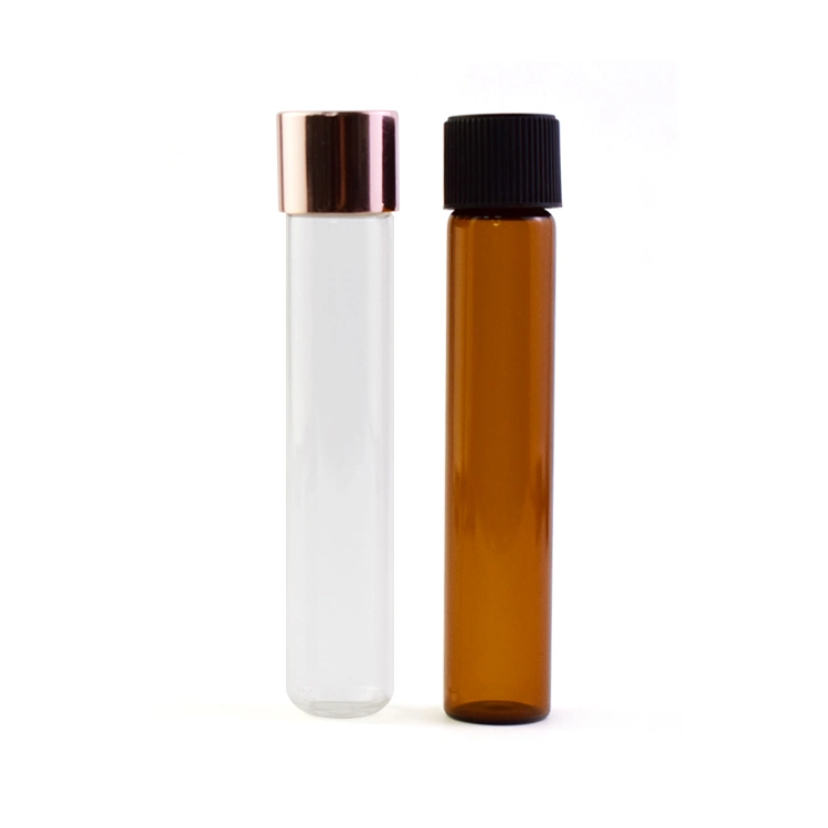 High Borosilicate 110mm 120mm Golden Glass Tube That Is Certified Child-Resistant Cap with Custom Box and Stickers