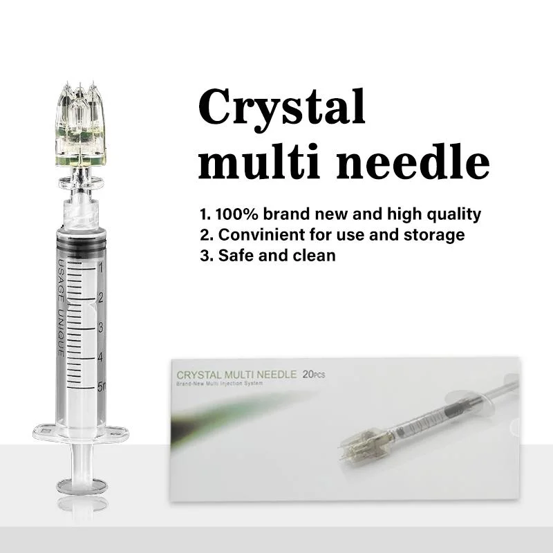 Disposable Syringe Multi Needles 4 Pins 5/9 Pin Crystal Multi Injector Needle