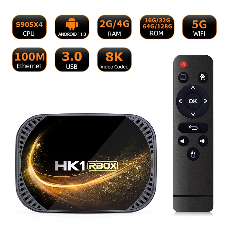 2022 Nuevo vendedor mejor TV Box Fabricante Rbox HK1-X4s Smart Android Decodificador Tt TV Box Player Rbox HK1-X4s TV Box